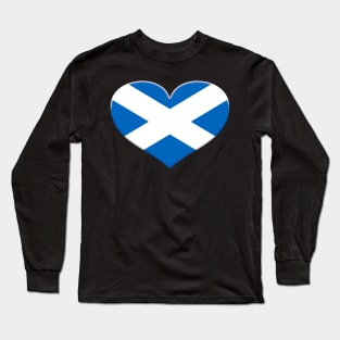 I Love Scotland - Heart Saltaire Long Sleeve T-Shirt